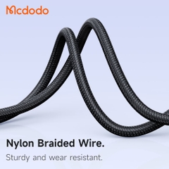 Cáp Sạc Mcdodo USB to Ln 3A | Có Đèn LED "Hơi Thở" Báo Sạc Độc Đáo, Dây Dù, Vỏ Hợp Kim