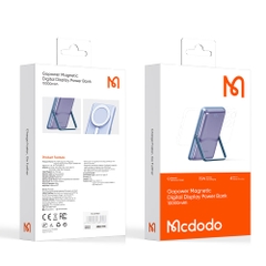 Sạc Dự Phòng Không Dây Mcdodo Gopower Magnetic 10000mAh 20W | Hít Nam Châm, Có Chân Đế, Màn Hình LED