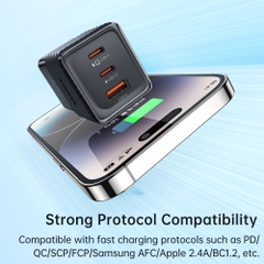 Cốc Sạc Nhanh Mcdodo Dichromatic  67W GaN 5 | 3 Cổng (2 Type-C, 1 USB), Sạc Laptop & Điện Thoại