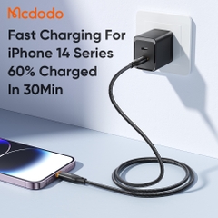 Cáp Sạc Nhanh Mcdodo 36W Type-C to Ln Thông Minh | Tự Ngắt Khi Đầy, An Toàn Sạc Đêm