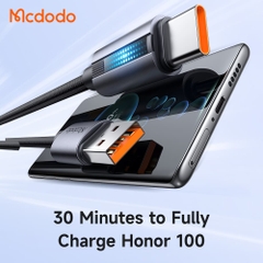 Cáp Sạc Mcdodo 6A USB to Type-C | Đèn LED Báo Sạc, Sạc Nhanh An Toàn Cho Điện Thoại