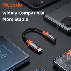 Đầu Chuyển Audio Mcdodo Type-C to 3.5mm | Tích Hợp Chip DAC, Âm Thanh Lossless, Full Chức Năng