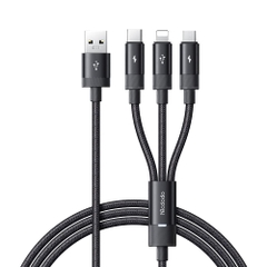 Cáp Sạc Nhanh Mcdodo 3A 3 trong 1 | Cáp USB to M+L+C Tiện Lợi, Chính Hãng