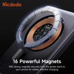 Sạc Dự Phòng Hít Nam Châm Mcdodo 20W | Tùy Chọn 5000/10000mAh, Siêu Mỏng