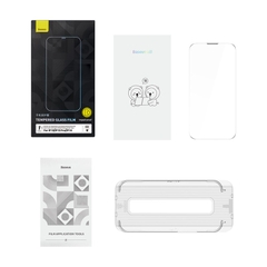 Kính Cường Lực Baseus Tự Dán Cho iP13/14 | Kèm Khung Dán Chống Bụi Tiện Lợi