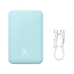 Pin Dự Phòng Không Dây Tích Hợp Nam Châm OS-Baseus Magnetic Mini Wireless Fast Charge Power Bank 20000mAh 20W (Kèm cáp C to C, 20V/3A, 30cm)