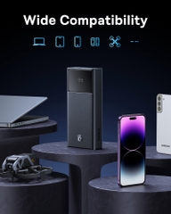 Pin Sạc Dự Phòng Baseus Star-Lord 65W, 20000mAh, Màn Hình LED, Sạc Nhanh Laptop & Điện Thoại
