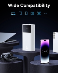 Pin Dự Phòng Baseus Star-Lord 30000mAh | Sạc Laptop 65W, 3 Cổng, Kèm Cáp Sạc