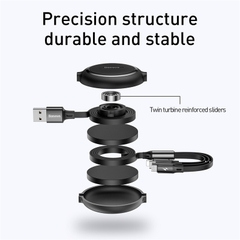 Cáp Sạc Dây Rút Baseus Golden Loop 3.5A | Tùy Chỉnh Độ Dài, Sạc & Truyền Dữ Liệu, USB to M+L+C