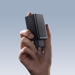 Cốc Sạc Baseus GaN6 Pro 65W 4 Cổng | 2 Type-C + 2USB, Sạc Nhanh Điện Thoại, BPS 3.0, Kèm Cáp 100W