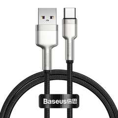 Cáp Sạc Baseus Cafule USB to Type-C 66W (6A) | Hợp Kim Kẽm, Dây Dù Chống Đứt