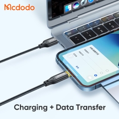 Cáp Sạc Tự Ngắt Mcdodo USB to Ln 3A | Bảo Vệ Pin, Tự Sạc Lại, Có Đèn LED Báo Sạc