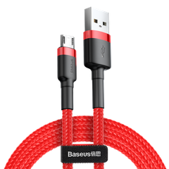 Cáp Sạc Nhanh Baseus Cafule 2.4A USB to Micro | Dây Dù Siêu Bền, Chống Đứt Gãy