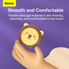 Case Tai Nghe Baseus E3 Hình Sư Tử Dễ Thương | Silicon Mềm Mịn, Chống Sốc, Chống Bụi Bẩn