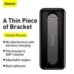 Giá Đỡ Điện Thoại Dán Lưng Baseus Foldable Bracket | Siêu Mỏng 4mm, Hỗ Trợ Sạc Không Dây, Xoay 360