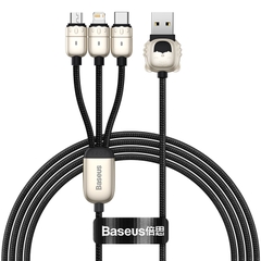 Cáp Sạc Nhanh Baseus Year of the Tiger USB to M+L+C 3.5A Siêu Bền | Sạc Cùng Lúc 3 Thiết Bị