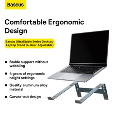Giá Đỡ Laptop Baseus UltraStable Chống Mỏi Gáy | 4 Nấc Độ Cao, Thiết Kế Thoáng Tản Nhiệt