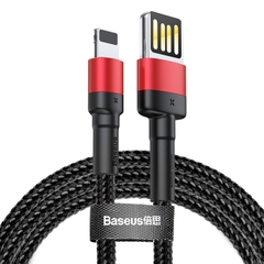 Cáp Sạc Baseus Cafule Special 2.4A USB to Ln | Cổng USB Cắm 2 Chiều, Dây Dù Siêu Bền