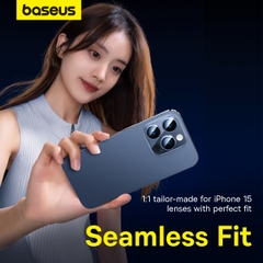 Kính Cường Lực Camera Baseus Corning Cho iP15 Series | Siêu Cứng Chống Va Đập