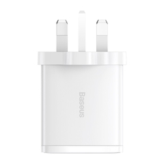 Củ Sạc Baseus Compact 30W Đa Năng 3 Cổng | 2 USB + 1 Type-C, Sạc Cùng Lúc 3 Thiết Bị