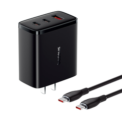 Cốc Sạc Nhanh Baseus Cube Pro 65W 3 Cổng | 2 Type-C + 1 USB, Sạc Nhanh Laptop & Điện Thoại