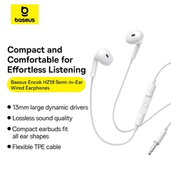 Tai Nghe Có Dây OS-Baseus Encok CZ19 / HZ19 Wired Earphones