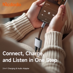 Đầu Chuyển Mcdodo 2 trong 1 Type-C | Vừa Sạc Nhanh PD 60W Vừa Nghe Nhạc