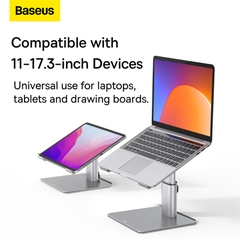 Giá Đỡ Laptop Baseus Bằng Hợp Kim Nhôm | Điều Chỉnh Độ Cao Vô Cấp, Tản Nhiệt, Chịu Tải 10Kg