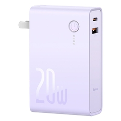 Cốc sạc nhanh kiêm pin sạc dự phòng Baseus Power Station 2 Power Bank Adaptor 10000mAh 20W PD/QC3.0 (10000mAh , Type C/USB Quick Charge,Travel Charger & Powerbank )