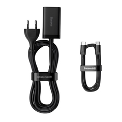 Bộ Sạc Nhanh Để Bàn Baseus GaN3 Pro 65W | 4 Cổng Type-C USB Nối Dài Sạc Laptop Điện Thoại