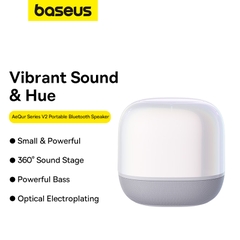 Loa Bluetooth Mini Baseus AeQur V2 | Âm Thanh Vòm 360 Độ, Bass Mạnh Mẽ, Pin Cực Trâu 30 Giờ