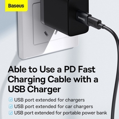 Đầu Chuyển Baseus USB 3.1 to Type-C | Tốc Độ 10Gbps, Kết Nối Cáp Type-C