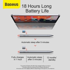 Bút Cảm Ứng Baseus Square Line Cho Máy Tính Bảng | Viết Vẽ Mượt Mà Chống Tì Tay Tặng Ngòi Thay Thế