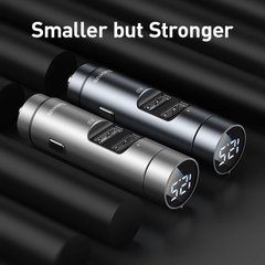 Tẩu Sạc Ô Tô Baseus Energy Column Đa Năng | Kết Nối Bluetooth Phát Nhạc MP3, Kèm 2 Cổng Sạc USB