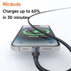 Cáp Sạc Mcdodo Cab Luma 3A USB to Ln | Có Đèn LED Báo Sạc Xanh