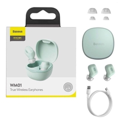 Tai Nghe Bluetooth Baseus WM01 | Thiết Kế Mini Nhỏ Gọn, Cảm Ứng, Nhiều Màu, Chính Hãng