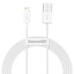 Cáp Sạc Baseus Superior Series USB to Ln 2.4A | Dẻo Dai Chống Gãy, Dài 1m/2m
