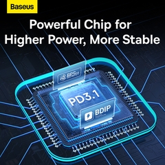 Tẩu Sạc Ô Tô Baseus 140W PD 3.1Type-C + USB | Sạc Nhanh Laptop, Kèm Cáp 240W