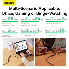 Cáp Sạc 2 trong 1 Baseus Flash II Type-C to 2Type-C 100W | Sạc Nhanh Laptop & Điện Thoại