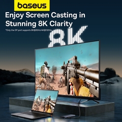 Hub Chuyển Đổi Baseus PortalJoy 13 trong 1 | Xuất 4 Màn Hình, Hỗ Trợ 8K, USB Tốc Độ 10Gbps