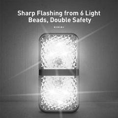 Bộ đèn cảnh báo mở cửa tự động dùng cho xe ô tô Baseus Door Open Warning Light（2pcs/pack, Wireless, Magnetic and Automatically )