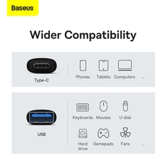 Đầu Chuyển OTG Baseus Ingenuity Type-C to USB 3.1 | Tốc Độ 10Gbps, Siêu Nhỏ Gọn