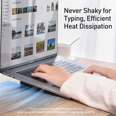 Đế Tản Nhiệt Laptop Baseus Papery | Hợp Kim Nhôm Siêu Mỏng 0.3cm, Gập Gọn Thông Minh