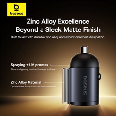 Tẩu Sạc Baseus Tiny Star 30W Đa Năng 2 Cổng | Type-C & USB, Kích Thước Mini Gọn Nhẹ