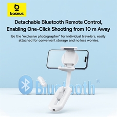 Gậy Selfie Chống Rung Baseus TechShot | Hít Nam Châm & Kẹp, Tay Cầm Kép, Có Remote