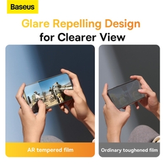 Cường Lực Baseus Chống Chói Cho iP13/14 | 3 Loại HD, Bảo Vệ Mắt, Chống Nhìn Trộm, Kèm Khung Dán