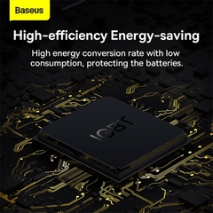 Bộ Chuyển Điện Baseus IGBT 300W | Từ Ắc Quy Sang 220V, 4 Cổng AC Type-C USB, Màn Hình LED