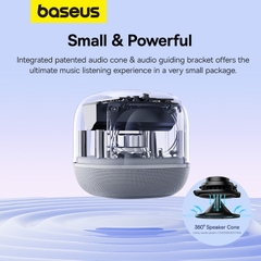 Loa Bluetooth Mini Baseus AeQur V2 | Âm Thanh Vòm 360 Độ, Bass Mạnh Mẽ, Pin Cực Trâu 30 Giờ