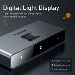 Bộ Chia HDMI 2 Chiều Baseus Matrix | 2 In 1 Out / 1 In 2 Out, Hỗ Trợ 4K/30Hz