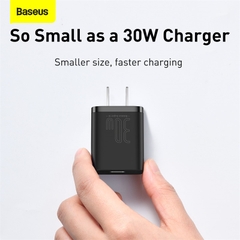 Củ Sạc Mini Baseus Super Si Type-C 30W | Nhỏ Gọn, Sạc Nhanh Không Nóng Máy, ỗ Trợ PD/QC